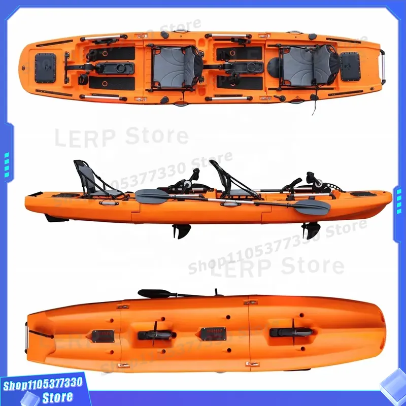 14.5FT Modular Kayak Double Se - Fishing Kayak Sit In 评论和价格