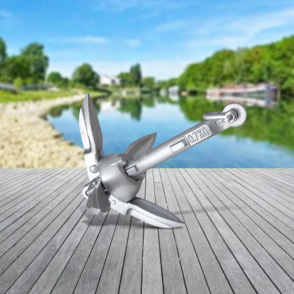 0.7/1.5KG Kayak Anchor Folding - Fishing Kayak Anchor 评论和价格
